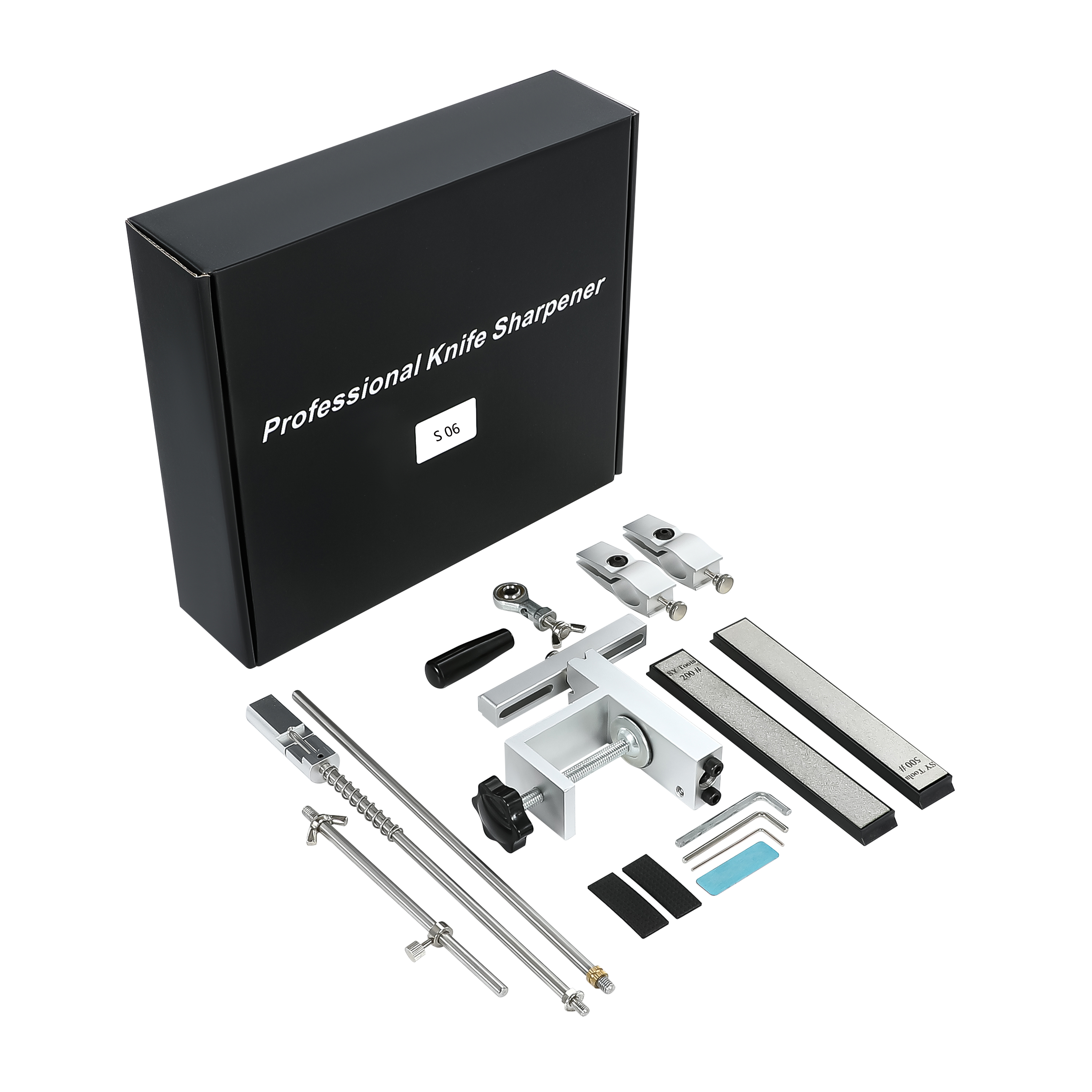 Система заточки Sy Tools S06 с фиксированным углом и поворотным зажимом 360° #4